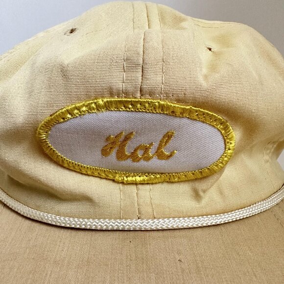 Vintage Hal Cali-Fame Newsboy Cap with Rope Adjustable Strap Hat Made In USA - Picture 2 of 14